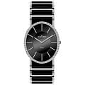 Jacques Lemans Jacques Lemans 1-1819A  1-1819A кварцевые женские часы  черный циферблат, браслет  — вид спереди