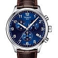 Tissot Tissot Chrono XL Classic T116.617.16.047.00 Chrono XL T1166171604700 кварцевые мужские часы  синий циферблат, браслет кожаный — вид спереди