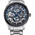 Orient Orient Star RE-AZ0104L0 (RE-AZ0104L00B)  RE-AZ0104L00B механические мужские часы  синий циферблат, браслет нержавеющая сталь — вид спереди