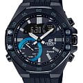 Casio Casio Edifice ECB-10PB-1ADF (ECB-10PB-1AEF) ECB ECB-10PB-1AEF кварцевые мужские часы  черный циферблат, браслет полимер — вид спереди