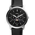 Fossil Fossil Neutra FS5904  FS5904 кварцевые мужские часы  черный циферблат, браслет кожаный — вид спереди