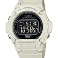 Casio Casio Collection W-219HC-8B  W-219HC-8B кварцевые мужские часы  черный циферблат, браслет пластик — вид спереди