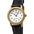 Casio Casio Collection LTP-1236PGL-7B  LTP-1236PGL-7B кварцевые женские часы  белый циферблат, браслет кожаный — вид спереди