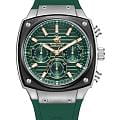 Beverly Hills Polo Club Beverly Hills Polo Club BP3778X.377  BP3778X.377 кварцевые мужские часы  зеленый циферблат, браслет каучук — вид спереди