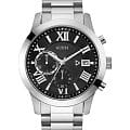 Guess Guess Atlas W0668G3  W0668G3 кварцевые мужские часы  черный циферблат, браслет нержавеющая сталь — вид спереди