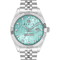 Philipp Plein Philipp Plein Date Superlative Gent PWMFA0225  PWMFA0225 кварцевые мужские часы  голубой циферблат, браслет нержавеющая сталь — вид спереди