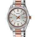 Casio Casio Collection LTP-1302PRG-7AVEF  LTP-1302PRG-7AVEF кварцевые женские часы  бирюзовый циферблат, браслет нержавеющая сталь с ip-покрытием — вид спереди