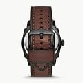 Fossil Fossil Machine FS5972  американские мужские часы на браслете кожаный боковой вид