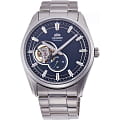 Orient Orient Automatic RA-AR0003L  RA-AR0003L механические мужские часы  синий циферблат, браслет нержавеющая сталь — вид спереди