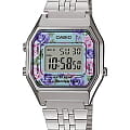 Casio Casio Illuminator LA680WEA-2C  LA680WEA-2C кварцевые женские часы  серый циферблат, браслет  — вид спереди