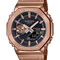 Casio Casio G-Shock GM-B2100GD-5ADR (GM-B2100GD-5A) GM GM-B2100GD-5A электронные мужские часы  черный циферблат, браслет сталь с ip покрытием — вид спереди