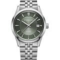 Raymond Weil Raymond Weil Freelancer 2771-ST-52051  2771-ST-52051 механические мужские часы  зеленый циферблат, браслет нержавеющая сталь — вид спереди