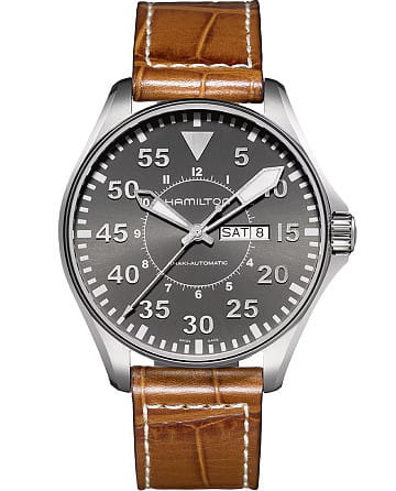 Hamilton Khaki Aviation Pilot Day Date Auto H64715885