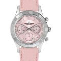 Jacques Lemans Jacques Lemans Venice 1-2151D  1-2151D кварцевые женские часы  розовый циферблат, браслет кожаный — вид спереди