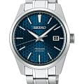 Seiko Seiko Presage Sharp Edged Series SPB167 Sharp Edged SPB167 механические мужские часы  синий циферблат, браслет нержавеющая сталь — вид спереди