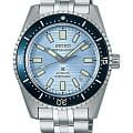 Seiko Seiko Prospex Marinemaster SJE099 Marinemaster SJE099 механические мужские часы  голубой циферблат, браслет нержавеющая сталь — вид спереди