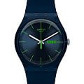 Swatch Swatch New Gent SUON700  SUON700 кварцевые мужские часы  синий циферблат, браслет силикон — вид спереди
