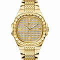 Guess Guess Trend GW0622G1  GW0622G1 кварцевые мужские часы  золотой циферблат, браслет нержавеющая сталь с ip-покрытием — вид спереди