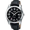 Casio Casio Collection BEM-116L-1A mtp японские мужские часы на браслете кожа + текстиль боковой вид