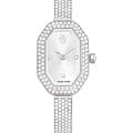 Swarovski Swarovski Dextera Bangle 5672977  5672977 кварцевые женские часы  серебристый циферблат, браслет нержавеющая сталь — вид спереди