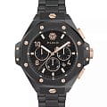 Philipp Plein Philipp Plein The Skull PWPRA0424  PWPRA0424 кварцевые мужские часы  черный циферблат, браслет сталь с ip покрытием — вид спереди