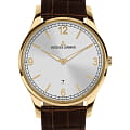 Jacques Lemans Jacques Lemans Classic 1-2128D  1-2128D кварцевые мужские часы  серебристый циферблат, браслет кожаный — вид спереди