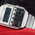 Casio Casio Vintage CA-500WE-7B кварцевые мужские часы часы, крупный план  циферблат