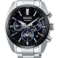 Seiko Seiko Astron GPS Solar SSH053J1  SSH053J1 кварцевые мужские часы  черный циферблат, браслет нержавеющая сталь — вид спереди