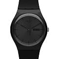 Swatch Swatch New Gent Biosourced SO29B706  SO29B706 кварцевые женские часы  черный циферблат, браслет биоматериал — вид спереди