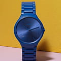 Rado Rado True Thinline Le Corbusier R27092622  кварцевые мужские часы часы, крупный план синий циферблат