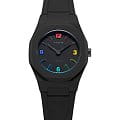 D1 Milano D1 Milano Nanochrome NCRJ03  NCRJ03 кварцевые женские часы  черный циферблат, браслет силикон — вид спереди