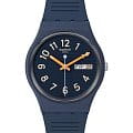 Swatch Swatch Gent Biosourced Standard SO28I700  SO28I700 кварцевые женские часы  синий циферблат, браслет силикон — вид спереди