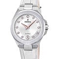 Festina Festina Mademoiselle F20701/1  F20701/1 кварцевые женские часы  белый циферблат, браслет кожаный — вид спереди