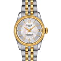 Tissot Tissot Ballade Powermatic 80 COSC Lady T108.208.22.117.00 Ballade T1082082211700 механические женские часы  перламутровый циферблат, браслет сталь c pvd покрытием — вид спереди