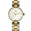 Rado Rado Coupole Diamonds R22857924  R22857924 кварцевые женские часы  перламутровый циферблат, браслет сталь c pvd покрытием — вид спереди