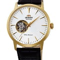 Orient Orient Classic Automatic AG02003W  AG02003W механические мужские часы  белый циферблат, браслет кожаный — вид спереди