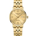Certina Certina DS Caimano Lady C035.210.33.367.00 DS Caimano C0352103336700 кварцевые женские часы  золотой циферблат, браслет нержавеющая сталь с pvd-покрытием — вид спереди