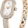 Swarovski Swarovski Dextera Bangle 5672987  швейцарские женские часы на браслете нержавеющая сталь с pvd-покрытием боковой вид
