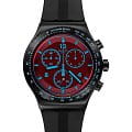 Swatch Swatch I New Chrono YVB417  YVB417 кварцевые мужские часы  черный циферблат, браслет резина — вид спереди