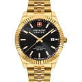 Swiss Military Hanowa Swiss Military Hanowa Diligenter SMWGL0002110  SMWGL0002110 механические мужские часы  черный циферблат, браслет нержавеющая сталь с ip-покрытием — вид спереди