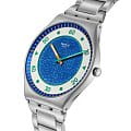 Swatch Swatch Skin Irony 42 SS07S143G кварцевые женские часы часы, крупный план синий циферблат