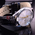 Orient Orient AB0000JW (FAB0000JW) 3 stars 21 jewels японские мужские часы на браслете кожаный боковой вид