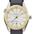 Certina Certina DS+ C041.407.19.031.91  C0414071903191 механические мужские часы  белый циферблат, браслет тканевый — вид спереди