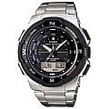 Casio Casio Illuminator SGW-500HD-1B  SGW-500HD-1B кварцевые мужские часы  черный циферблат, браслет нержавеющая сталь — вид спереди