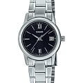 Casio Casio Collection LTP-V002D-1B3  LTP-V002D-1B3 кварцевые женские часы  черный циферблат, браслет нержавеющая сталь — вид спереди