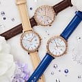 Casio Casio Sheen SHE-4052PGL-4AUEF кварцевые женские часы часы, крупный план перламутровый циферблат