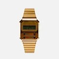 Casio Casio Vintage A100WEG-9A мужские часы черный циферблат на запястье