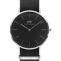 Daniel Wellington Daniel Wellington Classic Black Cornwall DW00100149  DW00100149 кварцевые мужские часы  черный циферблат, браслет нейлон — вид спереди