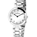 Jacques Lemans Jacques Lemans 1-2079B  1-2079B кварцевые женские часы  белый циферблат, браслет нержавеющая сталь — вид спереди