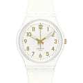 Swatch Swatch Gent Standard GW164  GW164 кварцевые мужские часы  белый циферблат, браслет пластик — вид спереди